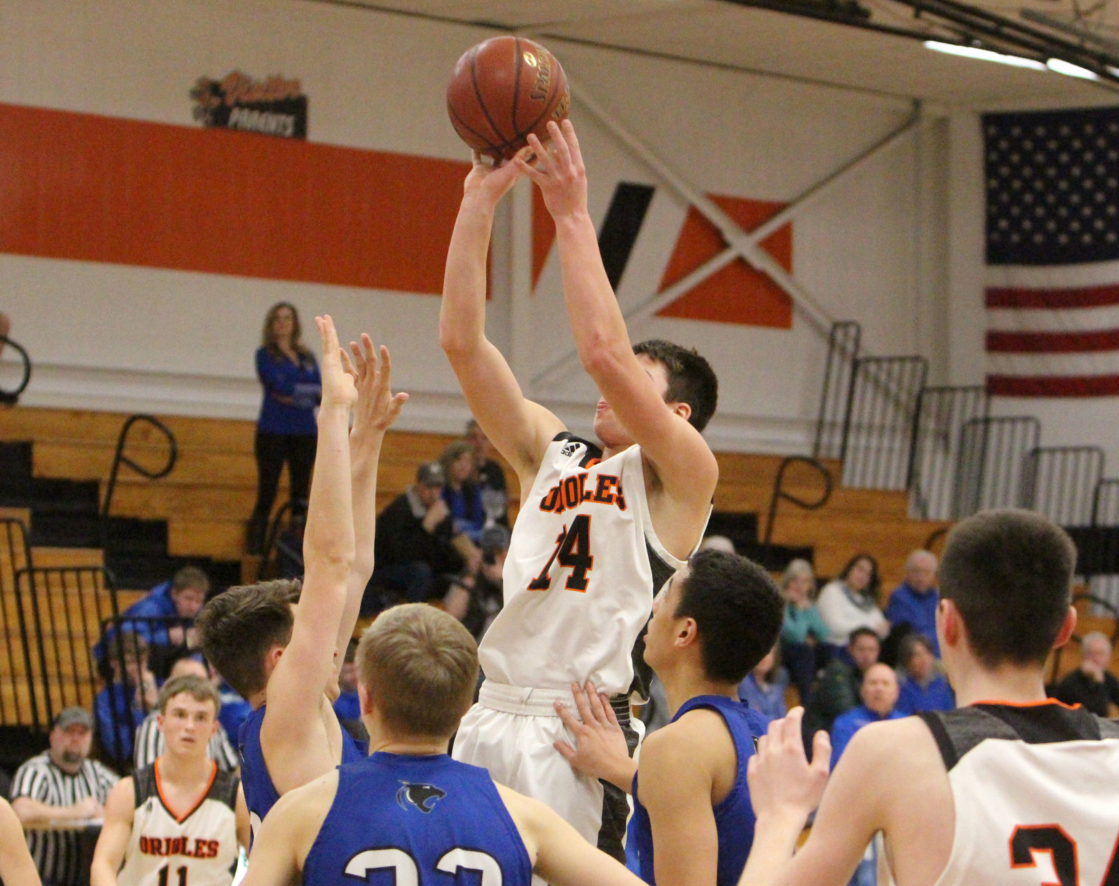 Saint Croix Central at Stanley-Boyd boys basketball 2-15-20